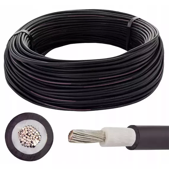 quyosh panellari uchun kabel 6 mm² (qora) quyosh panellari uchun kabel 6 mm² (qora)
